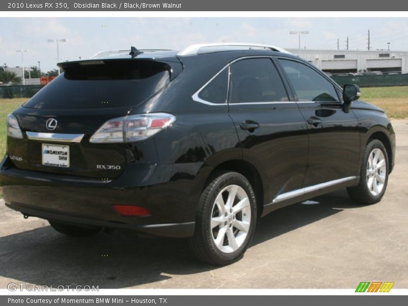 Obsidian Black / Black/Brown Walnut 2010 Lexus RX 350