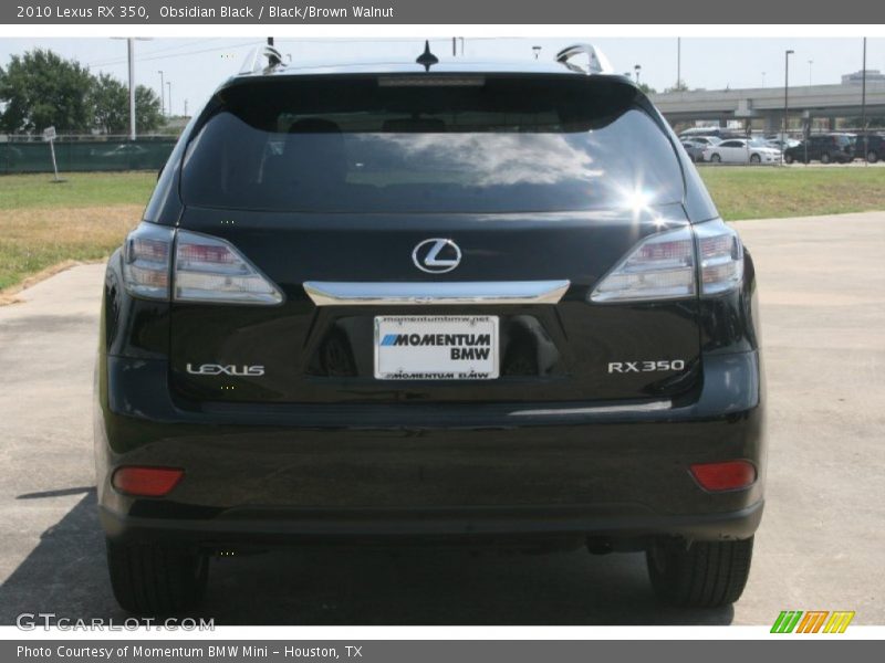 Obsidian Black / Black/Brown Walnut 2010 Lexus RX 350