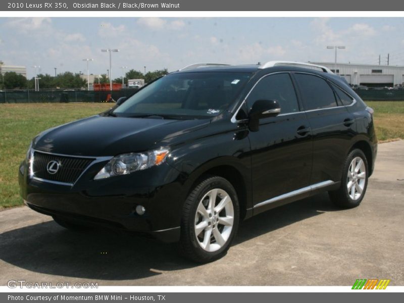 Obsidian Black / Black/Brown Walnut 2010 Lexus RX 350