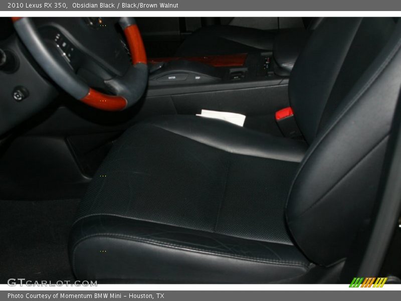 Obsidian Black / Black/Brown Walnut 2010 Lexus RX 350