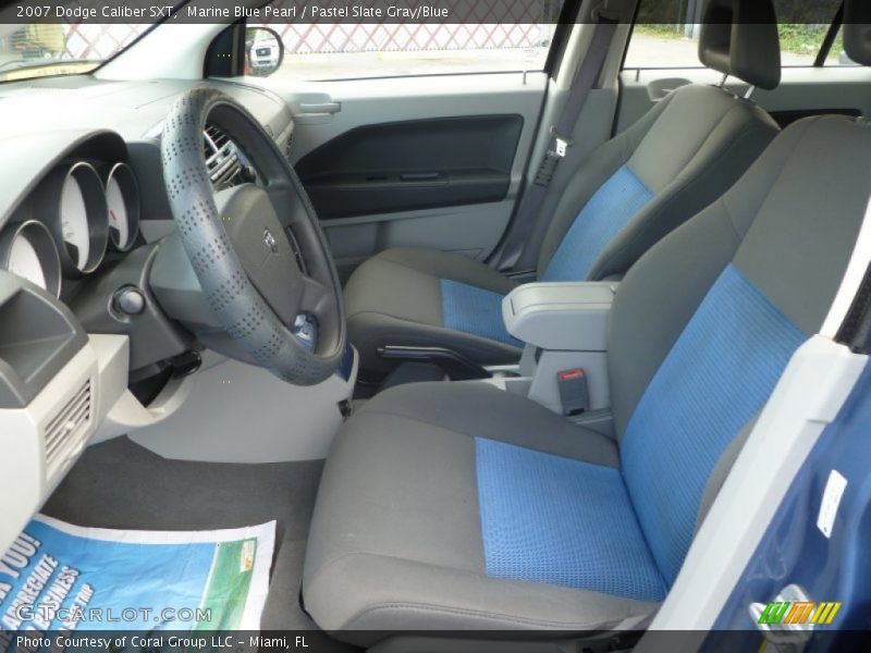 Marine Blue Pearl / Pastel Slate Gray/Blue 2007 Dodge Caliber SXT