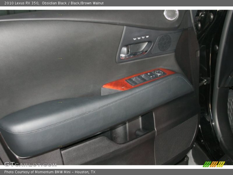Obsidian Black / Black/Brown Walnut 2010 Lexus RX 350