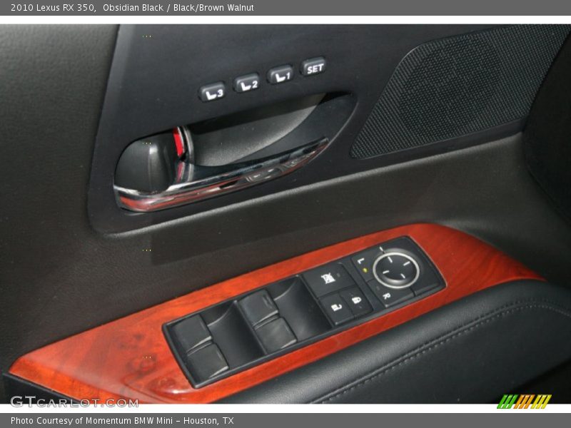 Obsidian Black / Black/Brown Walnut 2010 Lexus RX 350