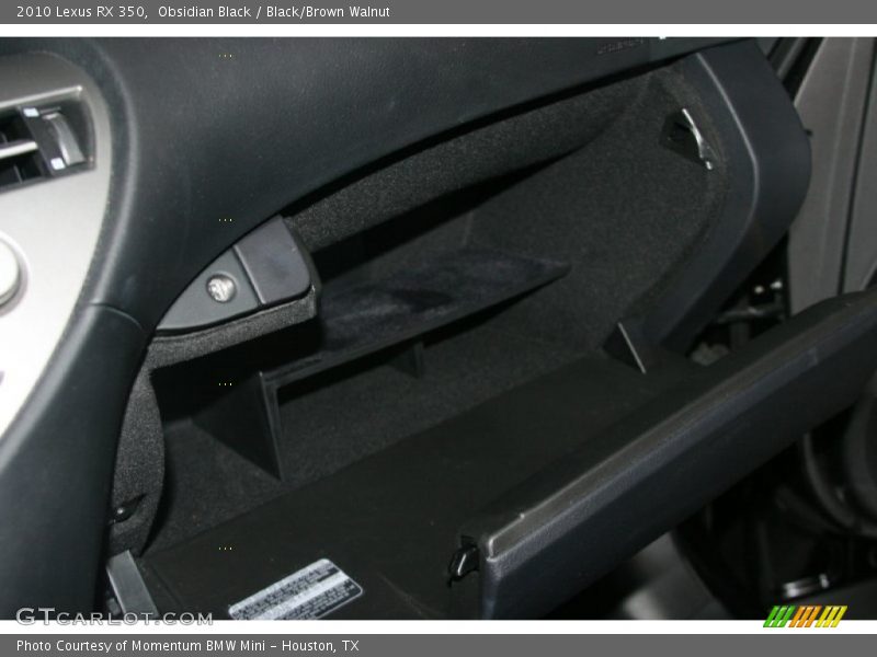 Obsidian Black / Black/Brown Walnut 2010 Lexus RX 350