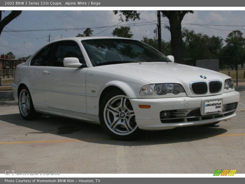 Alpine White / Beige 2003 BMW 3 Series 330i Coupe