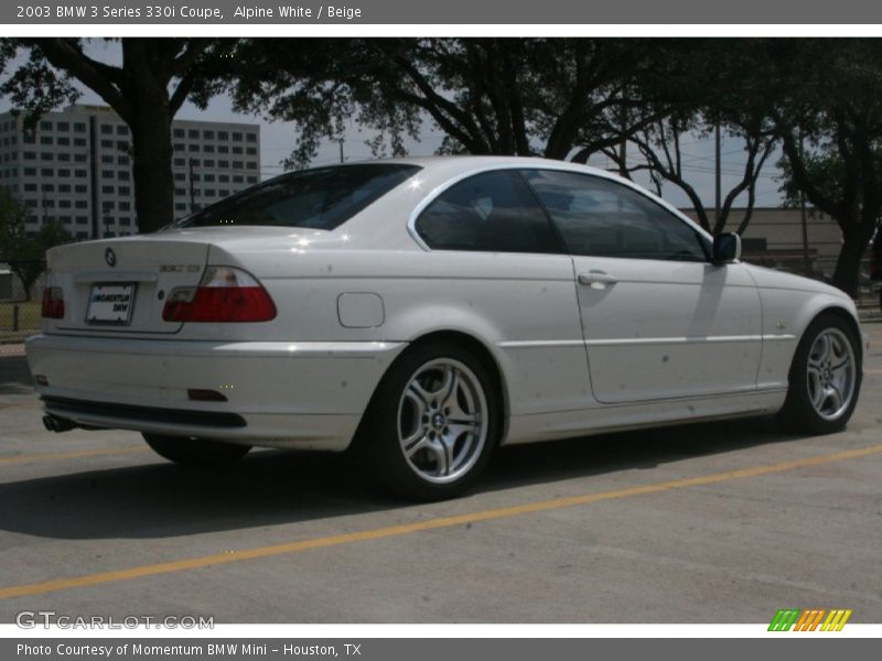 Alpine White / Beige 2003 BMW 3 Series 330i Coupe