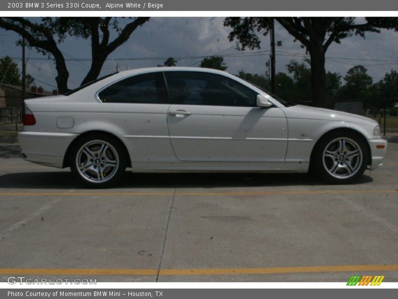 Alpine White / Beige 2003 BMW 3 Series 330i Coupe