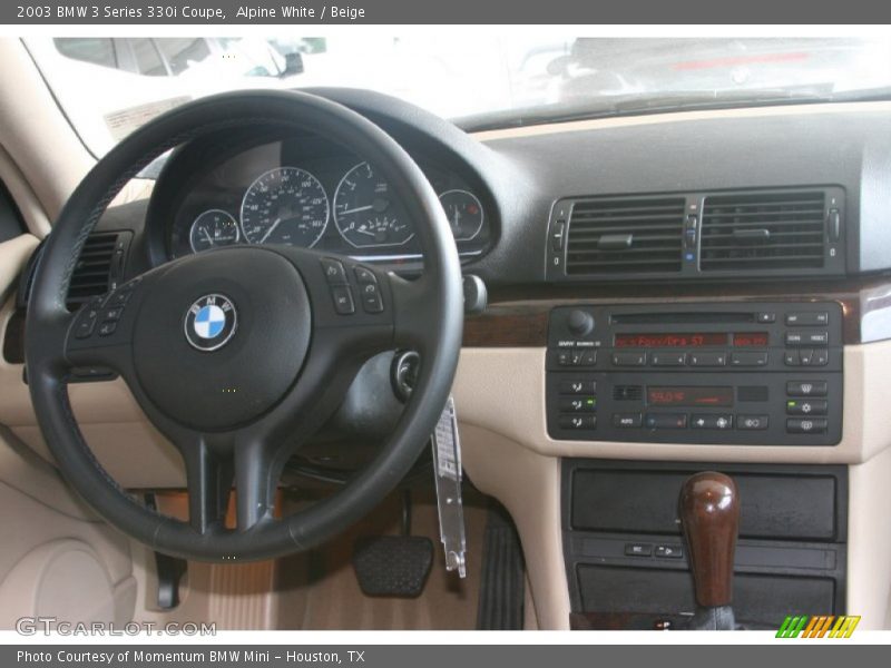 Alpine White / Beige 2003 BMW 3 Series 330i Coupe