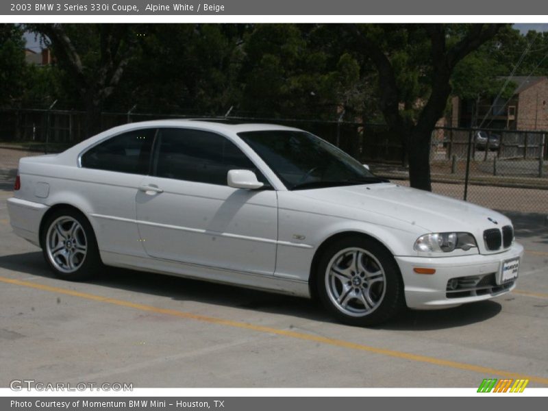 Alpine White / Beige 2003 BMW 3 Series 330i Coupe
