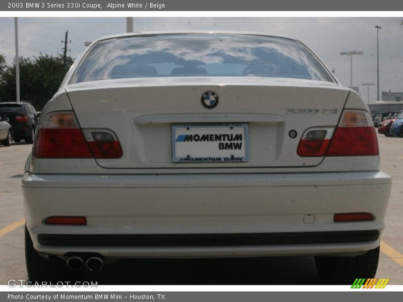 Alpine White / Beige 2003 BMW 3 Series 330i Coupe