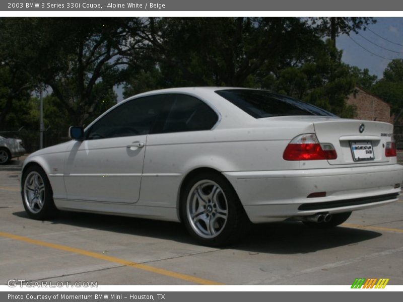 Alpine White / Beige 2003 BMW 3 Series 330i Coupe