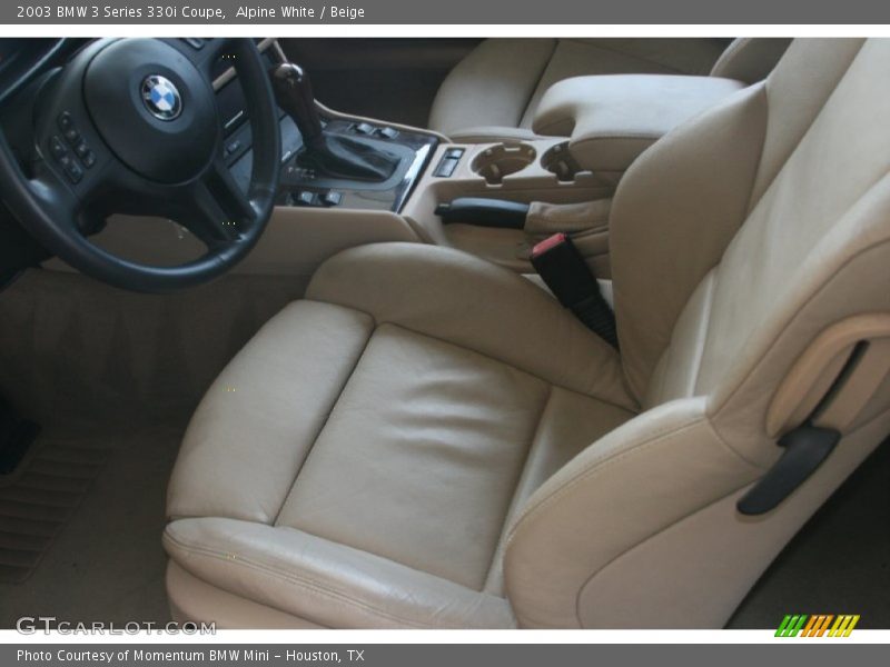  2003 3 Series 330i Coupe Beige Interior