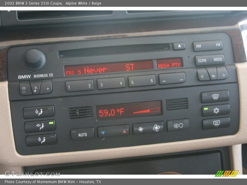 Controls of 2003 3 Series 330i Coupe