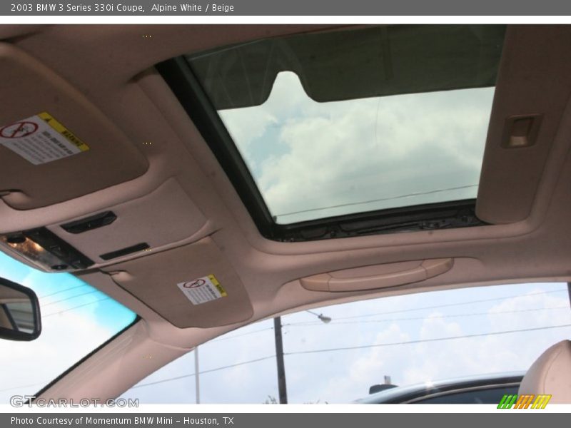 Alpine White / Beige 2003 BMW 3 Series 330i Coupe