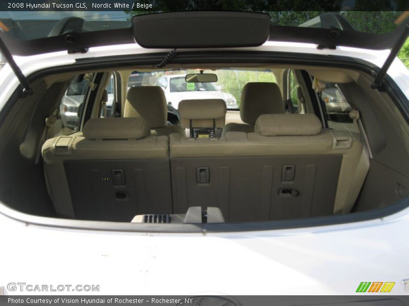 Nordic White / Beige 2008 Hyundai Tucson GLS