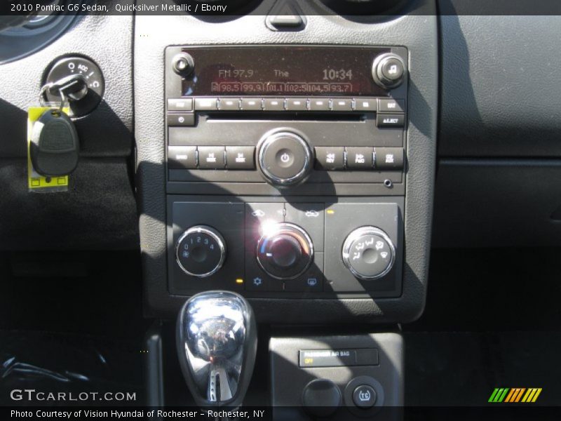 Quicksilver Metallic / Ebony 2010 Pontiac G6 Sedan