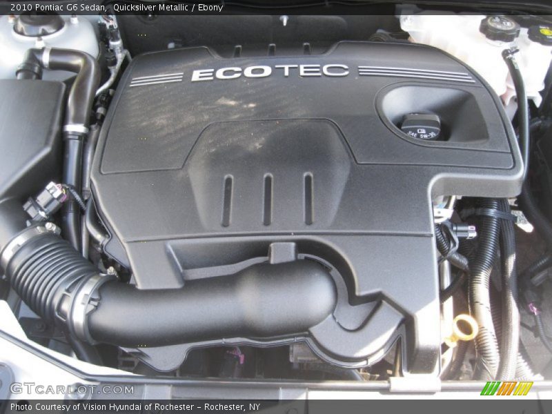 Quicksilver Metallic / Ebony 2010 Pontiac G6 Sedan