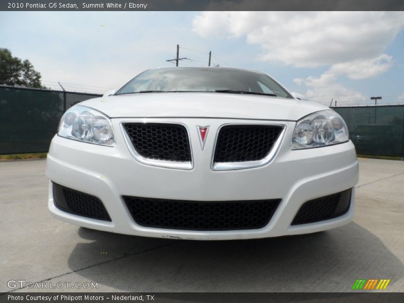 Summit White / Ebony 2010 Pontiac G6 Sedan