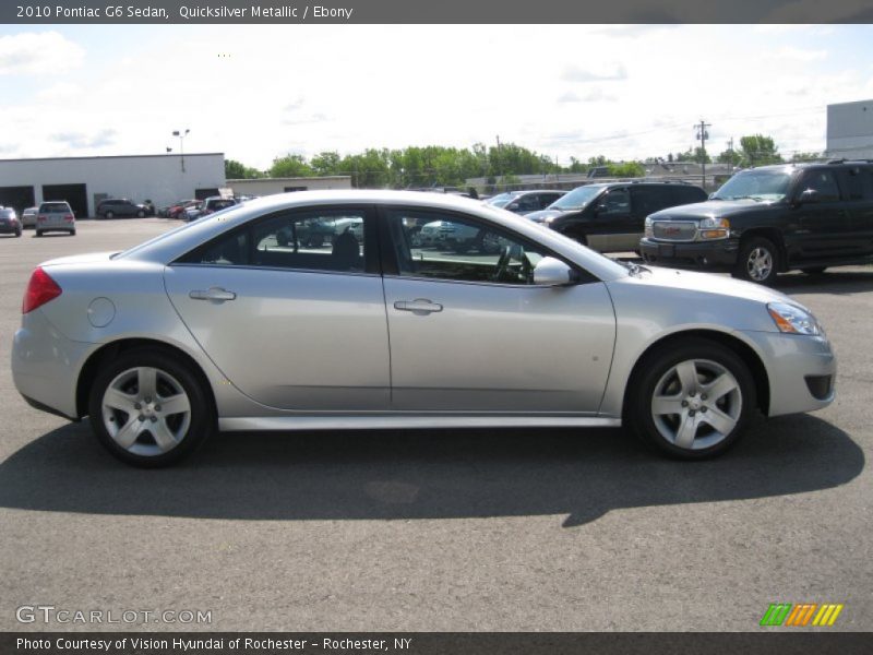 Quicksilver Metallic / Ebony 2010 Pontiac G6 Sedan