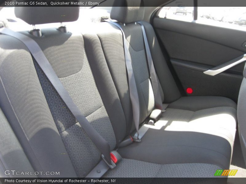 Quicksilver Metallic / Ebony 2010 Pontiac G6 Sedan