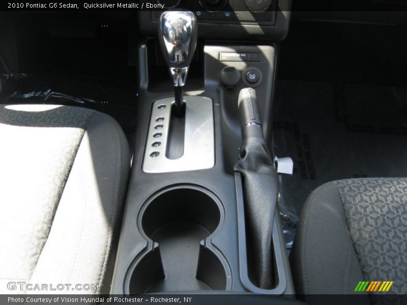 Quicksilver Metallic / Ebony 2010 Pontiac G6 Sedan