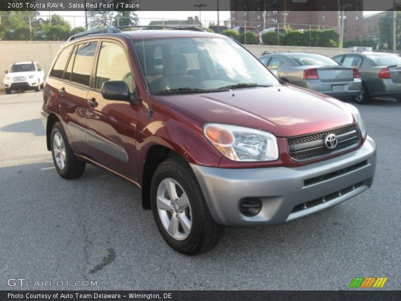 Salsa Red Pearl / Taupe 2005 Toyota RAV4