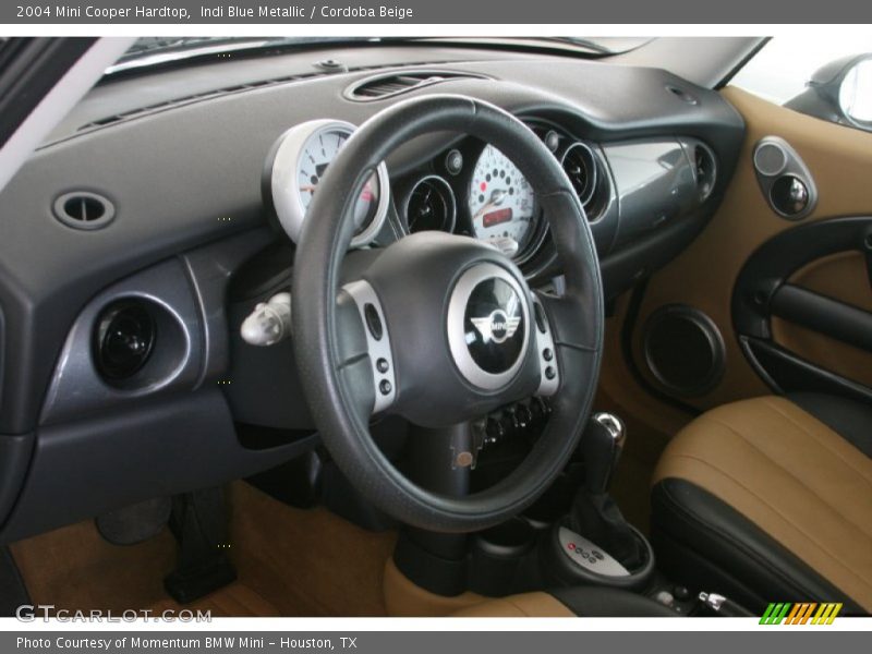 Indi Blue Metallic / Cordoba Beige 2004 Mini Cooper Hardtop
