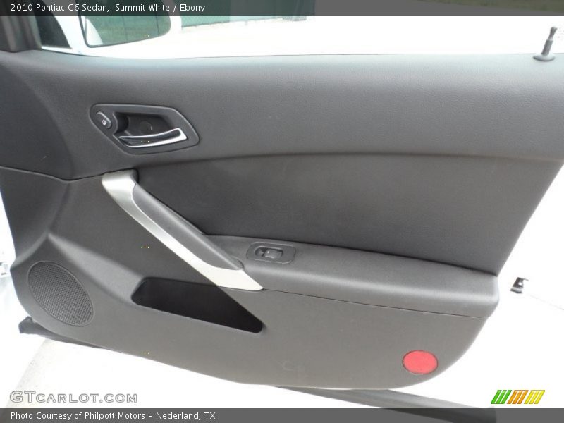 Summit White / Ebony 2010 Pontiac G6 Sedan
