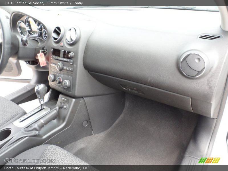 Summit White / Ebony 2010 Pontiac G6 Sedan