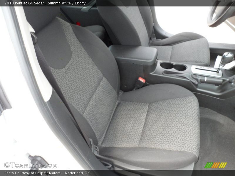 Summit White / Ebony 2010 Pontiac G6 Sedan