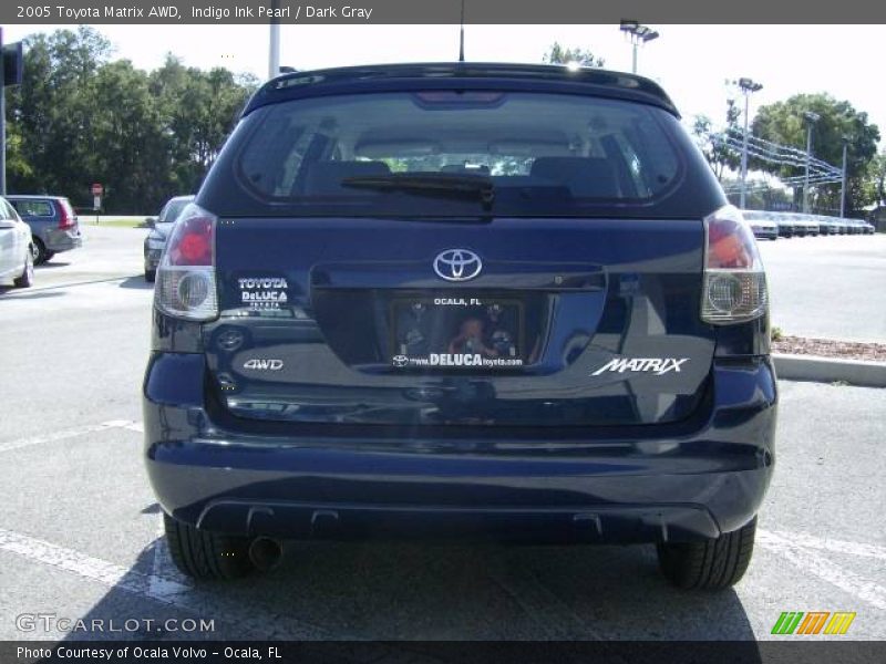 Indigo Ink Pearl / Dark Gray 2005 Toyota Matrix AWD