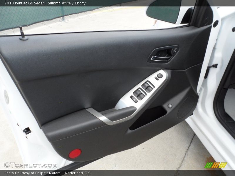 Summit White / Ebony 2010 Pontiac G6 Sedan