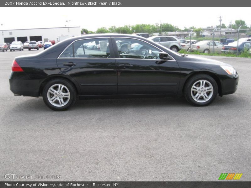 Nighthawk Black Pearl / Black 2007 Honda Accord EX-L Sedan