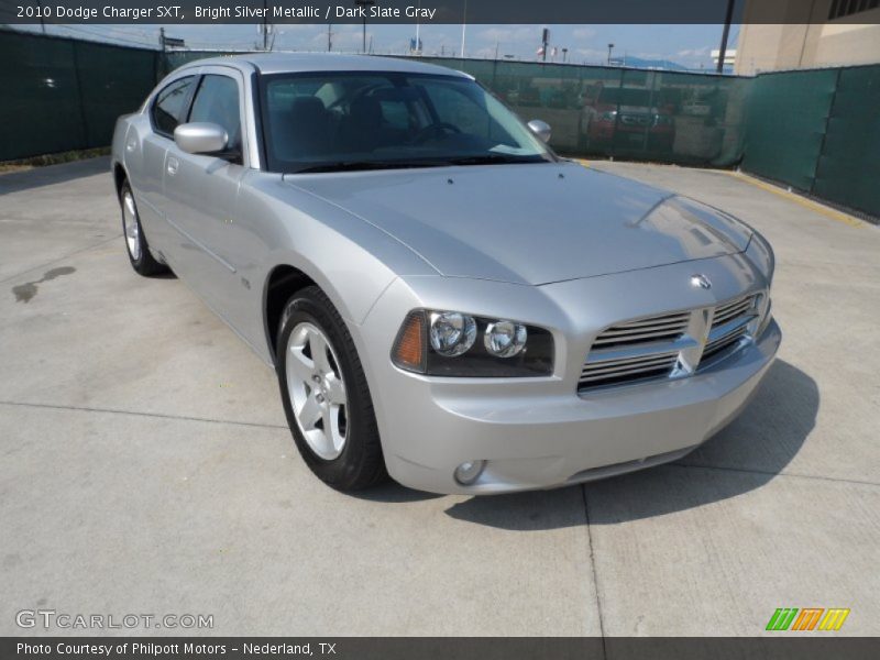 Bright Silver Metallic / Dark Slate Gray 2010 Dodge Charger SXT