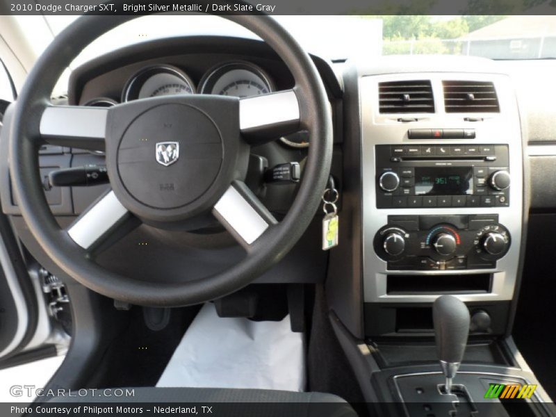Bright Silver Metallic / Dark Slate Gray 2010 Dodge Charger SXT