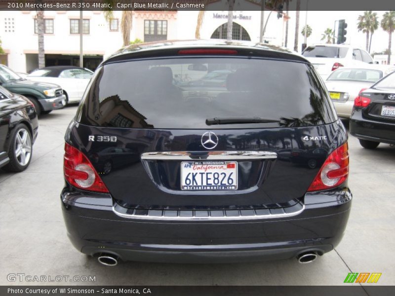 Capri Blue Metallic / Cashmere 2010 Mercedes-Benz R 350 4Matic