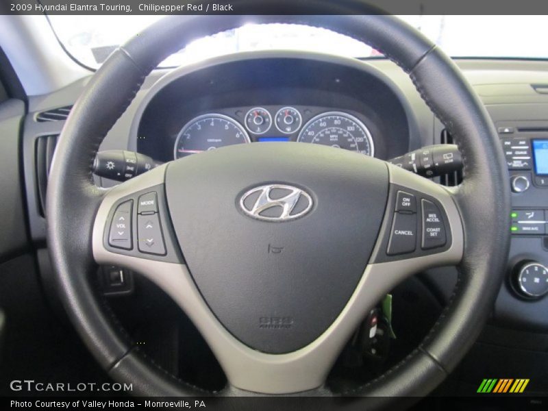 Chilipepper Red / Black 2009 Hyundai Elantra Touring