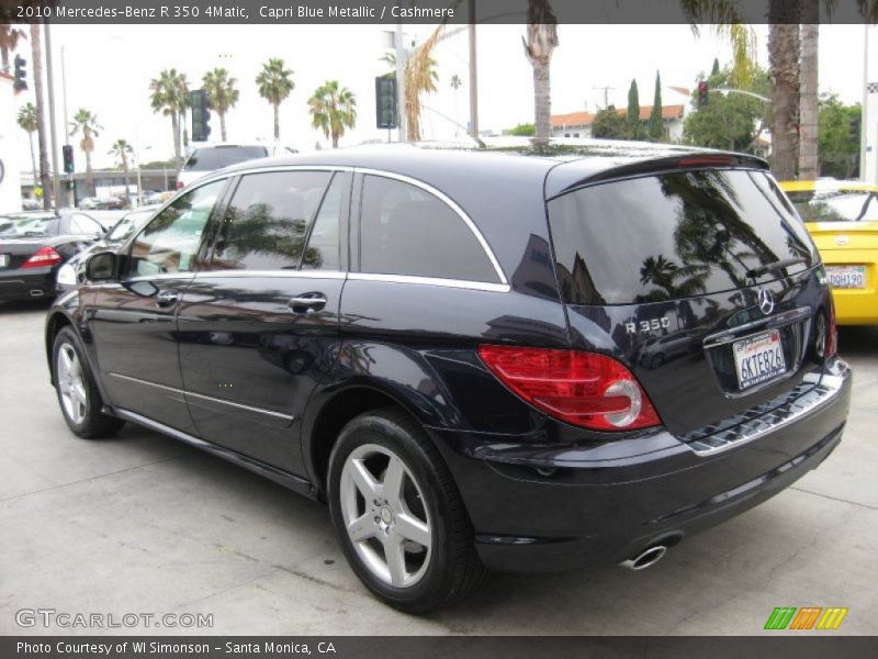 Capri Blue Metallic / Cashmere 2010 Mercedes-Benz R 350 4Matic