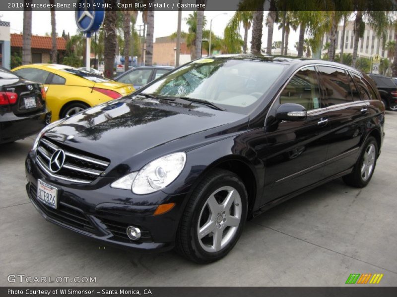 Capri Blue Metallic / Cashmere 2010 Mercedes-Benz R 350 4Matic