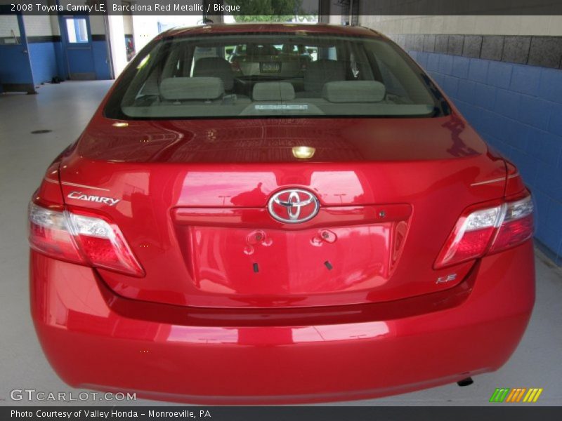 Barcelona Red Metallic / Bisque 2008 Toyota Camry LE