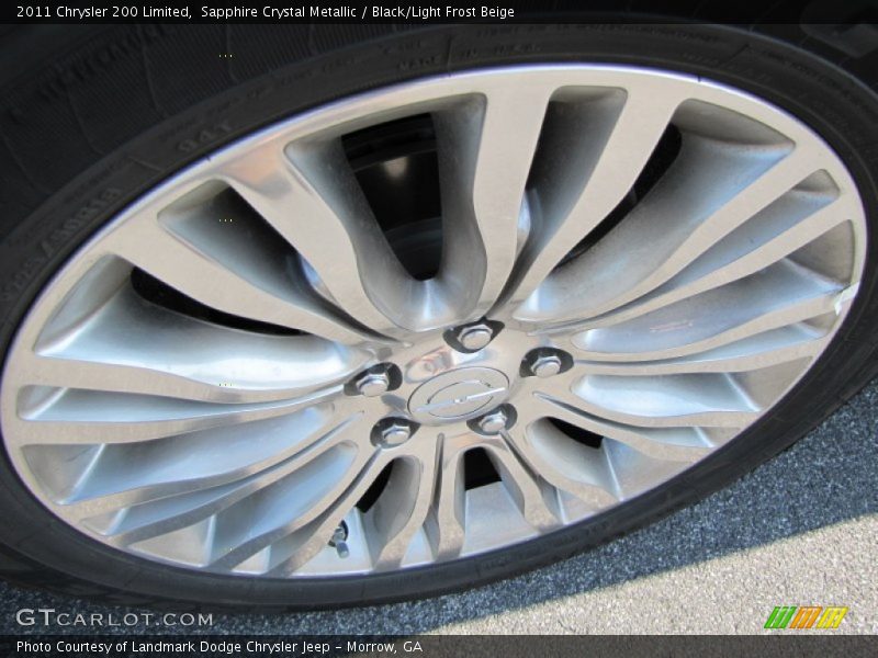 Sapphire Crystal Metallic / Black/Light Frost Beige 2011 Chrysler 200 Limited