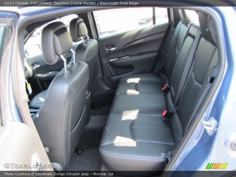 Sapphire Crystal Metallic / Black/Light Frost Beige 2011 Chrysler 200 Limited