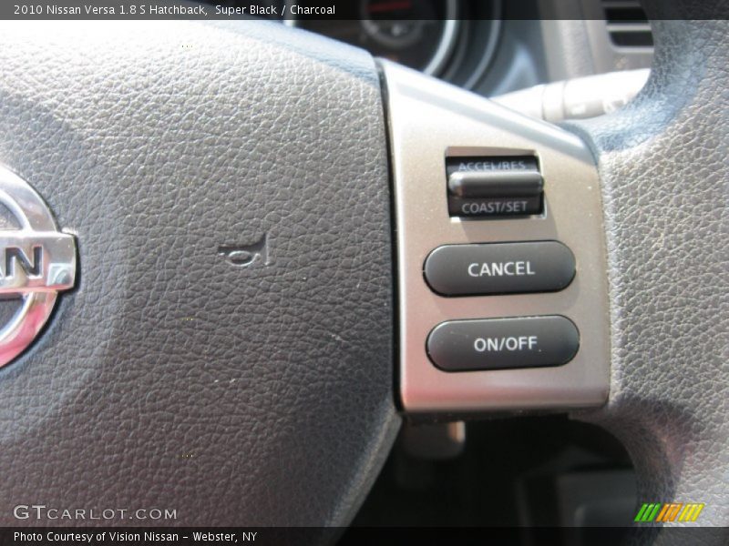 Super Black / Charcoal 2010 Nissan Versa 1.8 S Hatchback