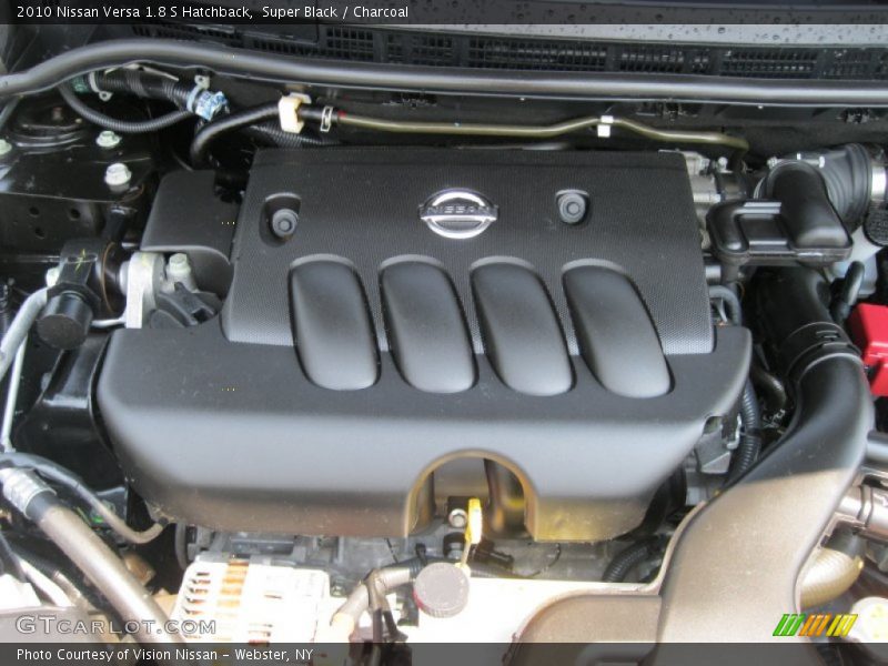 Super Black / Charcoal 2010 Nissan Versa 1.8 S Hatchback