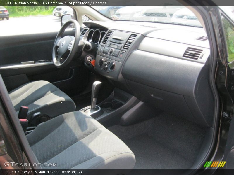 Super Black / Charcoal 2010 Nissan Versa 1.8 S Hatchback