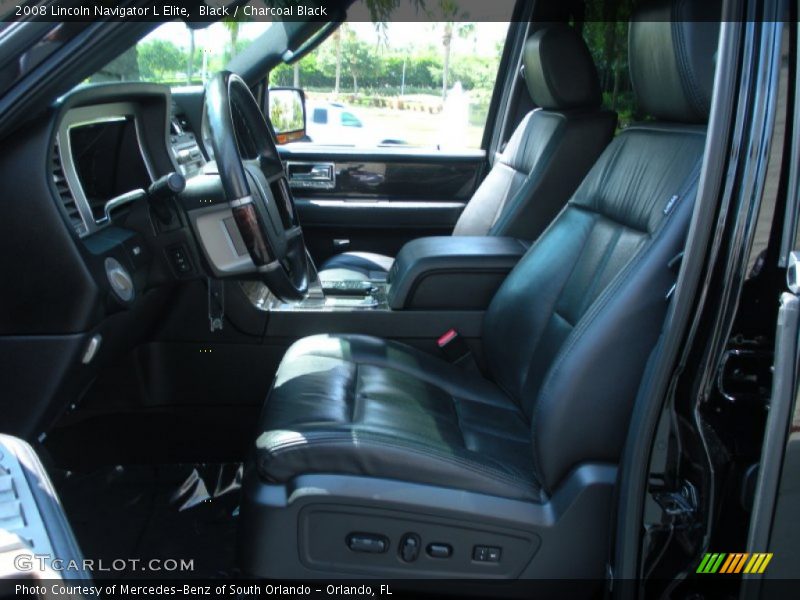 Black / Charcoal Black 2008 Lincoln Navigator L Elite