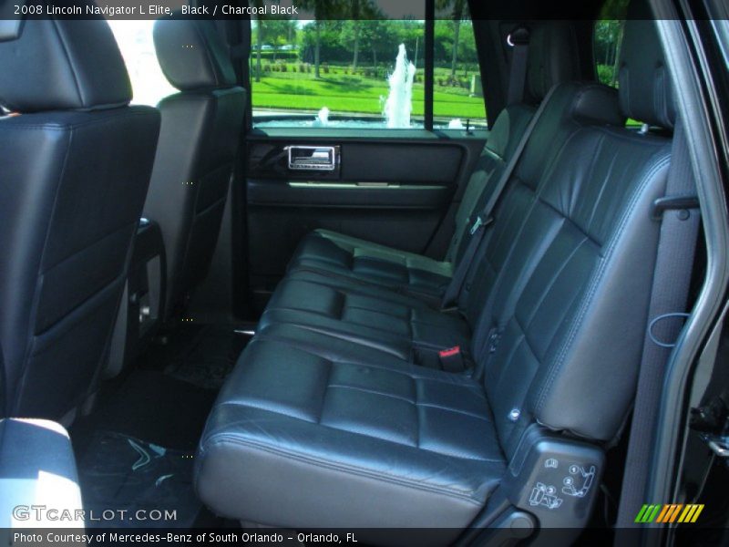 Black / Charcoal Black 2008 Lincoln Navigator L Elite