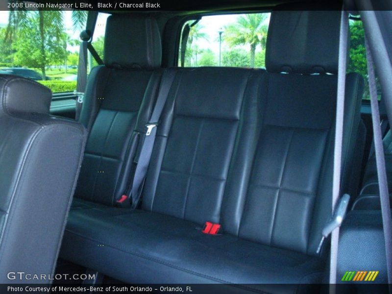 Black / Charcoal Black 2008 Lincoln Navigator L Elite