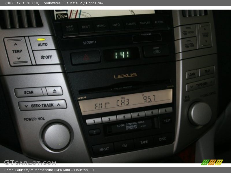 Breakwater Blue Metallic / Light Gray 2007 Lexus RX 350