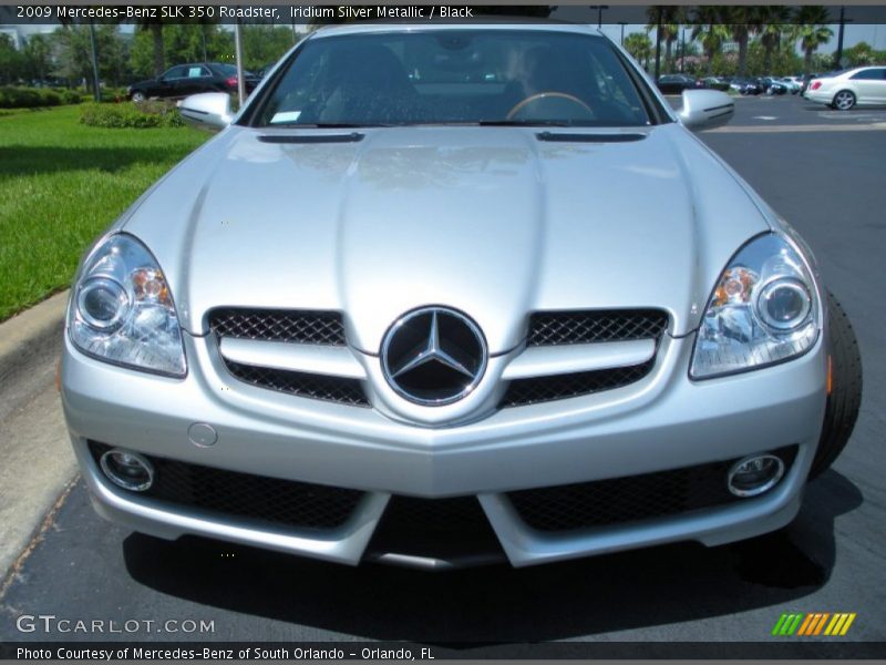 Iridium Silver Metallic / Black 2009 Mercedes-Benz SLK 350 Roadster
